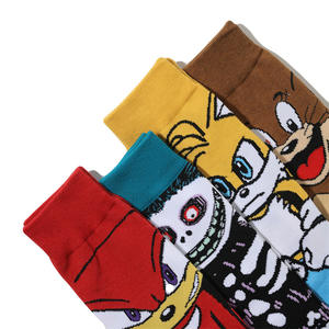 Vente en gros, chaussettes de dessin animé, Logo personnalisé, haute qualité, coton, bande dessinée, mode, joyeux, fou, chaussettes à tricoter - Product Image 5