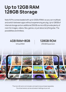 สมาร์ทโฟน <span class=keywords><strong>Ulefone</strong></span> Note16 Pro รุ่น <span class=keywords><strong>4</strong></span>+128GB โปรโมชั่นราคาสุดคุ้ม ระบบปฏิบัติการ Android 13 แบตเตอรี่ 4400mAh หน้าจอ 6.5 นิ้ว - Product Image 4