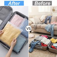 Sac de vêtements transparent à fermeture éclair, sac d'emballage pour t-shirts, sac à fermeture éclair en plastique avec logo personnalisé pour vêtements