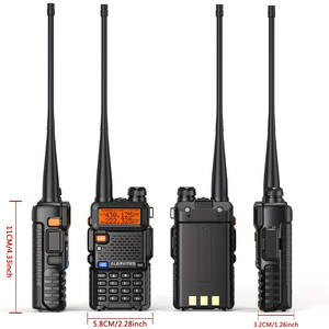Alervites Flugfunk AT-5RX 3-5 km Triband-Zweiwege-Funkgerät AM 108–136 MHz Aktualisiertes 5RX Handfunkgerät Walkie Talkie - Product Image 2