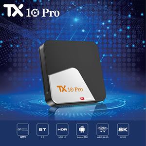 Boîtier TV Android TX10 Pro moins cher, double bande WIFI+BT, Android 15, Allwinner H616 Quad Core, 8K, boîte décodeur vocale - Product Image 2