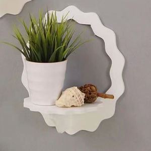 Hexagon Home Decorative Storage Rack <b>Wall</b> Mounted <b>Shelf</b> TV Background Hanger Bedroom Balcony Bedside Flower Pot Stand <b>Shelves</b> - Product Image 5