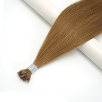 Extensions de cheveux humains à cuticules alignées, pointe en K, pointe plate, pointe éventail, pointe en K européenne