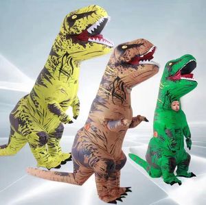 Usine en gros Halloween fête Festival mascotte drôle Cosplay Costume adultes enfants taille sauter <span class=keywords><strong>T</strong></span>-<span class=keywords><strong>REX</strong></span> gonflable <span class=keywords><strong>dinosaure</strong></span> Costume - Product Image 5