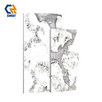 Carreaux de sol et de mur en porcelaine 600x1200mm 9mm, imitation pierre moderne, texture antibactérienne, résistants aux acides, pour intérieur de villa