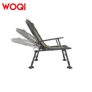 Silla Reclinable Ajustable Woqi, Silla de Playa Plegable Portátil, Tela Oxford Verde, Estructura de Hierro, Cómoda - Product Image 1