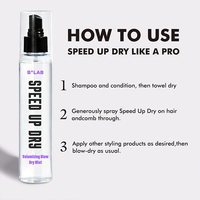 Spray volumisant pour cheveux, protection thermique, adoucit, donne de l'éclat, anti-frisottis, léger, accélère le séchage des cheveux, brume pour le brushing