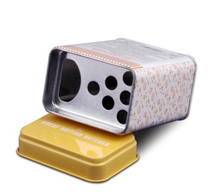 Tùy Chỉnh Rỗng Cấp Thực Phẩm Quảng Trường Vòng Thiếc Gia Vị Jar Kim Loại Có Thể Gia Vị Container Lỗ Thủng Shaker Top <span class=keywords><strong>Spice</strong></span> <span class=keywords><strong>Tin</strong></span> Bao Bì - Product Image 2