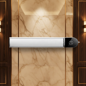 Chauffage radiant infrarouge mural suspendu intérieur/extérieur étanche avec télécommande Wifi et éclairage LED - Product Image 4