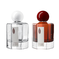 Flacon pompe en verre mat de 30 ml pour lotion et sérum, avec couvercle argenté, pour parfumerie et soins du visage