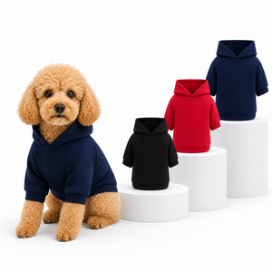 Plain Pullover Pet Hoodie dog outfitspet <b>clothes</b> oem pet <b>clothes</b> Warm Brushed Fabric Long Sleeve Dog Sweatshirt Puppy - Product Image 1