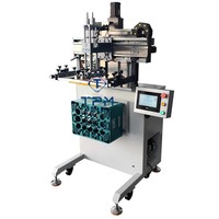 Machine d'impression semi-automatique d'écran de rotation servo de TPM sur la caisse en plastique de bière