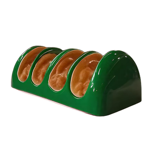 Accesorios de cocina de buena calidad, soporte para tacos de cerámica Verde <span class=keywords><strong>mexicano</strong></span> con logotipo personalizado para mejorar la comodidad de cocinar y servir - Product Image 1