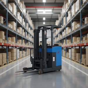 Nouveau Chariot élévateur électrique TAIXING JICHUAN pour la manutention <span class=keywords><strong>de</strong></span> commandes, transpalette élévateur hydraulique 1T-3T, chariot élévateur électrique à mât rétractable RWD avec pneus pleins et poste <span class=keywords><strong>de</strong></span> conduite - Product Image 2