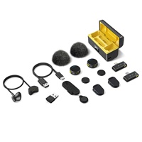 Microphone sans fil à clipser de type C le plus vendu pour la réduction du bruit, pour l'équipement d'enregistrement et de diffusion en direct professionnel