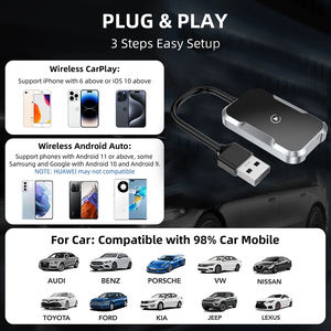 Adaptador Inalámbrico 2 en 1 TY-C15 para <span class=keywords><strong>Carplay</strong></span> y Android Auto, Plug&Play, Mini Caja Universal con IA, Dongle USB, Convertidor con Conexión Wifi para iPhone - Product Image 6