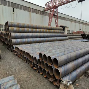 API 5L X60 X70 Ssaw Spiral Carbon Steel Pipe / ASTM A252 Spiral Welded Steel Pipe Steel Piles