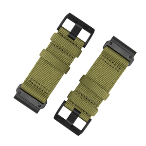Bracelet de montre en toile de nylon balistique Quickfit 22 26 mm avec boucle à ardillon en acier inoxydable compatible avec <span class=keywords><strong>Garmin</strong></span> Fenix <span class=keywords><strong>7</strong></span> 7X 8 <span class=keywords><strong>Pro</strong></span> <span class=keywords><strong>Tactix</strong></span> 8 - Product Image 1