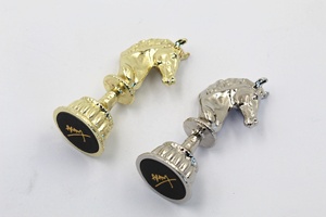 Personalizado de lujo <span class=keywords><strong>3D</strong></span> Metal viaje estatuilla pieza de <span class=keywords><strong>ajedrez</strong></span> Set Decoración - Product Image 3