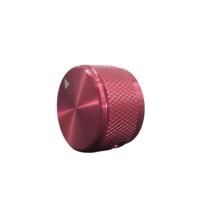 Kenop logam campuran aluminium 15mm & 32x13mm hitam polos sakelar putar mesin CNC & kenop Volume dengan kenop aluminium merah