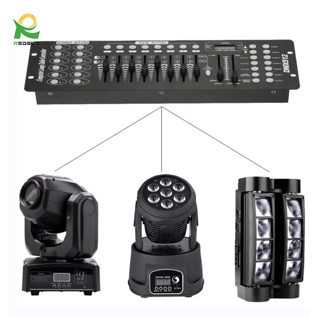 RedSun 192-Channel DMX512 Stage Light Controller Console for DJ/Disco with 400W Max Load and Indoor Use
