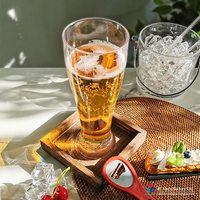 500ml Verre à bière Transparent Polycarbonate Verre à bière Bar Hôtel Restaurant Verre à bière