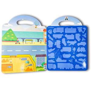 Impression d'autocollants personnalisés Livres pour enfants Activité éducative avec différents thèmes <span class=keywords><strong>Livre</strong></span> d'autocollants réutilisables et étanches pour enfants - Product Image 2