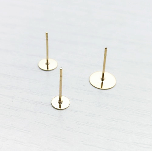 Jewelry Accessories Hyperallergenic Earrings Findings Titanium Earrings butterfly Back 3-12mm Round Head Earring Pin Post
