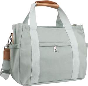 Sac fourre-tout en jute blanc avec initiales pour femmes, idéal pour le shopping, les courses, la plage, le sport, le yoga, les fêtes, les cadeaux, échantillon gratuit - Product Image 2