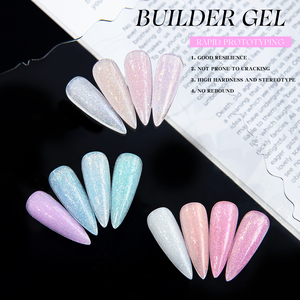 वेंडेनी कोई दर्द नहीं 12 रंग शिमर बिब जेल बिल्डर tपो हेमा फ्री ओम बिब नेल एक्सटेंशन जेल नाखून आपूर्तिकर्ता के लिए - Product Image 5