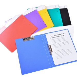 High Quality A4 <b>Clip</b> File Folder Storage <b>Clamp</b> Large Capacity Thickened PP Plastic for Office/School/Hospital Use Customized - Product Image 1