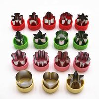 16 Pcs Roestvrij Staal Grote Vlinder Bloem-Vormige Groente, Fruit Cutter, Cookie Decorating Gereedschap