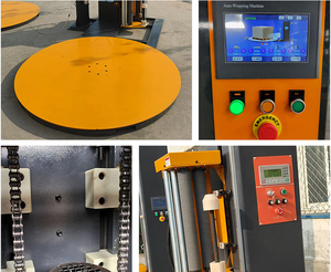 SPK1650P Fully Automatic Pallet <b>Stretch</b> Film Wrapper with Paper Plastic Packaging 1 Year Warranty 550kg Pallet Wrapping <b>Machine</b> - Product Image 3