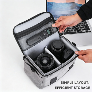 <span class=keywords><strong>Sac</strong></span> de transport multifonctionnel pour <span class=keywords><strong>appareil</strong></span> <span class=keywords><strong>photo</strong></span>, en nylon imperméable, antichoc, personnalisé - Product Image 3