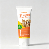 Gel de soin dentaire pour animaux de compagnie Waylemo pour chiens et chats, inhibe les bactéries, réduit la plaque dentaire, formule d'hygiène buccale, 60 ml