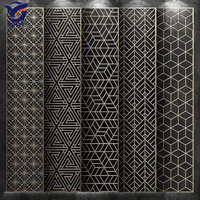 Panneau de séparation en métal personnalisé pour bureau salon écran Art déco en acier inoxydable séparateur de pièce mur étanche