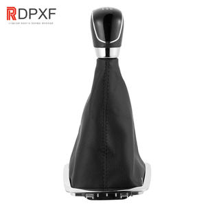 Funda de Palanca de Cambios para <span class=keywords><strong>Ford</strong></span> <span class=keywords><strong>Focus</strong></span> 2 MK2 FL C-MAX 06-11, Funda de Piel y Plástico ABS para Palanca de Cambios Manual para MK3 MK4 MK7 - Product Image 2