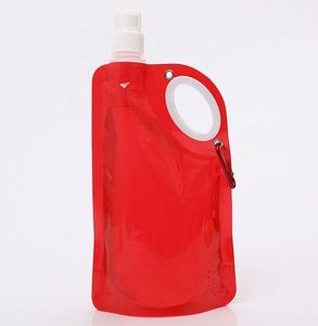 Botella de Agua Plegable de Plástico Portátil Ecológica con Mosquetón, Gran Venta - Product Image 2