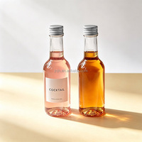 Bouteille de boisson en plastique PET ronde de 100 ml, bouteille en plastique pour jus, eau, boissons