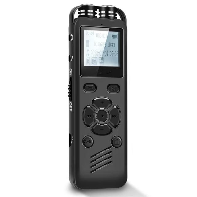 Digital Voice Recorder 64GB Voice Recorder With Playback and Activated Recorders Dictaphone Recording Device Audio