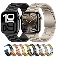 Correa Clásica de Acero Inoxidable para Apple Watch 10 42 44 45 46 49mm Ultra 6 7 8 9, Correa para Iwatch 38 40 41 42mm, Correas para Relojes Inteligentes
