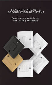 Perlengkapan Listrik VBQN Seri A61 Saklar Dinding PC Modern Lampu 2 Gang 2 Arah Saklar Dinding Listrik On/Off - Product Image 4