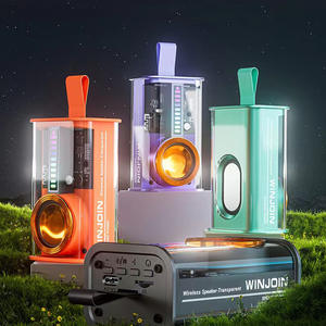 Nueva llegada transparente Mecha Armor altavoz de diente azul al aire libre hogar portátil RGB LED luz TWS creativo Audio armadura altavoz - Product Image 2