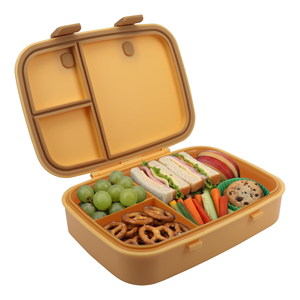 Famous Snack <b>Box</b> Food <b>Container</b> Adults Metal Tiffin Bento Lunch <b>Box</b> 304 Stainless Steel Lunch <b>Box</b> - Product Image 3