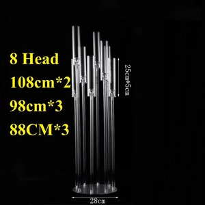 Candelabros de Metal de Lujo para Bodas, Portavelas de Cristal, Decoración para el Hogar, Centro de Mesa para Eventos - Product Image 5