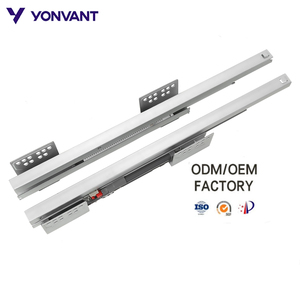 40KG Office 3 Fold Double Wall Drawer Side Panel 2D Adjustable Soft Closing Metal <strong>Box</strong> Drawer <strong>Slide</strong> Elegant Rail <strong>Box</strong> Slim System - Product Image 4