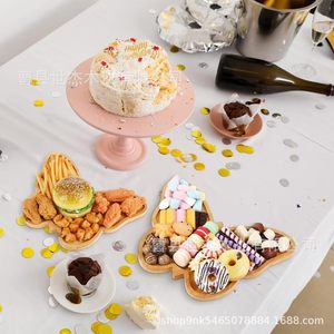 Shijie Wooden Butterfly <b>Snack</b> <b>Tray</b> Set Solid Wood Serving <b>Tray</b> For Party Food Display Decorative <b>Tray</b> - Product Image 5