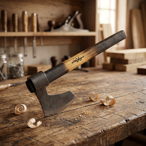 Tomahawks de haute qualité de qualité industrielle, nouveau design, en acier au carbone forgé à la main, manche en bois de frêne, outil de survie en plein air personnalisé - Product Image 2