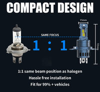 Neues Design A10 IP68 Plug & Play 6400LM 64W LED-Glühbirne 6000K H4 9006 für Auto-Scheinwerfer 9005 H1 H4 H7 LED-Scheinwerferbirne für Autos