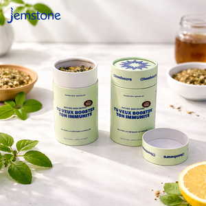 Emballage en tube de carton kraft écologique personnalisé pour capsules de matcha, boîte cadeau en tube de carton, emballage en tube de papier pour café et thé - Product Image 5